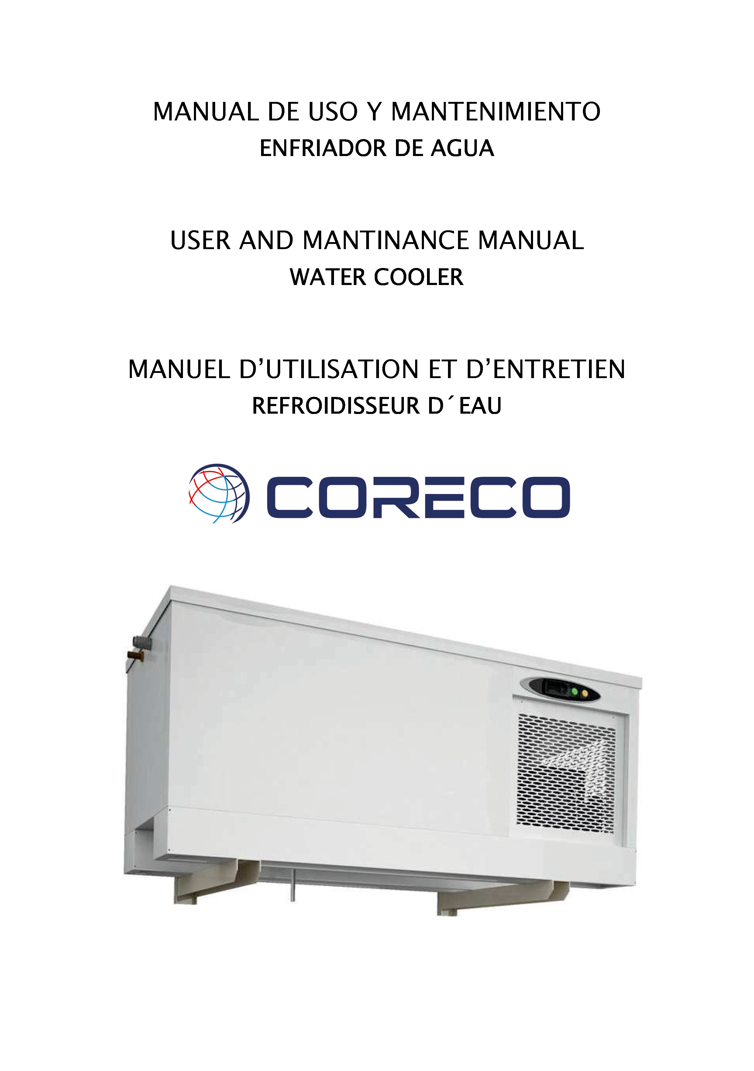 MANUAL DE USO DE ENFRIADOR DE AGUA